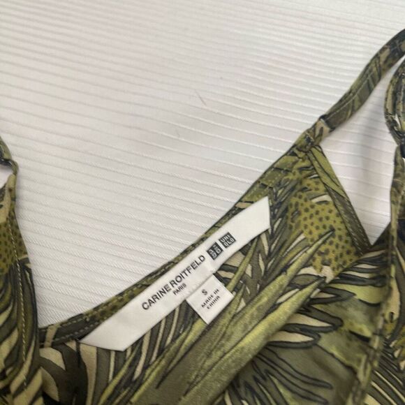 Carine Roitfeld Paris x Uniqlo Palm Silk Tank Top Size Small - Picture 4 of 6
